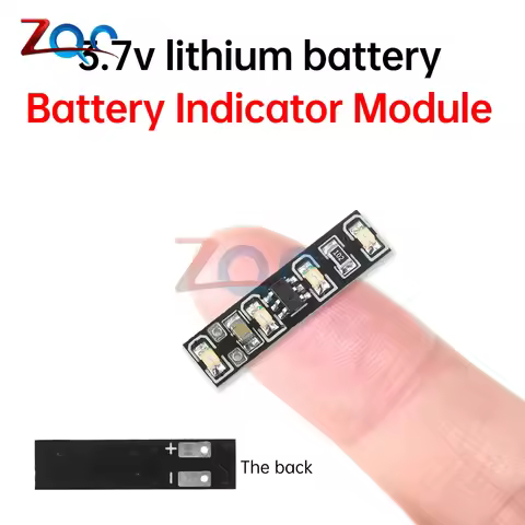 5pcs Power Display Module Battery Capacity Board 1S Ternary Lithium Battery Charging Tester DC 3.7-4