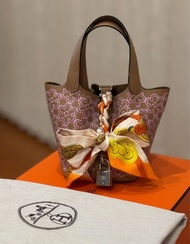 Hermes Chai Swift Lucky Daisy 限量款 Micro Picotin Lock 14 Palladium Hardware Picotin 14 聖誕節禮物首選 可面交