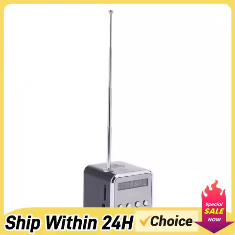 Portable TD-V26 Digital FM Radio Speaker Mini FM Radio Receiver /LCD Display Stereo Loudspeaker Supp