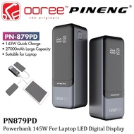 PINENG PN879PD 27000MAH CAPACITY POWERBANK 145W QUICK CHARGE FOR LAPTOP LED DIGITAL DISPLAY FAST CHA