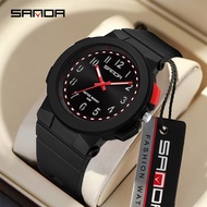 SANDA 6194/in stock Youth Trend Simple Color Watch Sport Quartz New Trendy Waterproof Watch