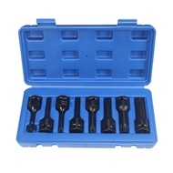 8pcs Pneumatic Wrench Hexagonal Drive Bits Kit T30 T40 T45 T50 T55 T60 T70 T80 Driver Drill Bit Tool