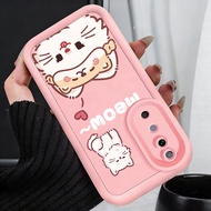 Case For VIVO V40 5G V40 Pro 5G T3 Ultra Creative Personality Phone Cat Dog Cute Three-Color Silicon