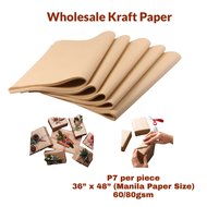 40/60/80 gsm Brown Kraft Paper for Gift Wrapping (36"x48")