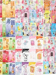 Barby Pink 100 Mascarillas Faciales Mascarilla Coreanas Kawaii de Tela Hidratantes Reparadoras