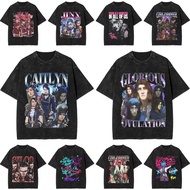 Unisex Men Women's T Shirt Jayce Caitlyn Viktor Jesus Vi Sevika Arcane Character Washed T-Shirt Hara