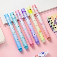 6pcs/Set Lucu Sanrio Fluorescent Pen Spidol Pastel Menggambar Pena Untuk Siswa Sekolah Perlengkapan 