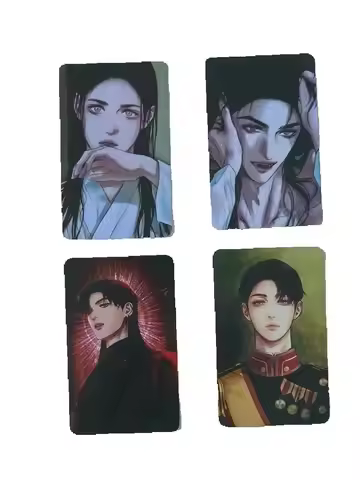 4Pcs Korean BL Manhwa Lomo Card Jaesgin Nok Mini HD Postcard Photo Cards Fans Collection Gift