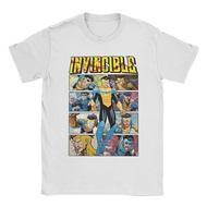 Men's Invincible Comic Themed Cotton T-Shirt - Short Sleeve Crew Neck