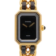 【二手】香奈兒 (Chanel) CHANEL 腕錶 Premiere S H0001 黑色鍍金 (GP) 皮革錶帶 Premiere S 女士二手 A