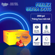Bao cao su siêu gai Feelex Ultra Dots nhiều gel bôi trơn hộp 10 bcs
