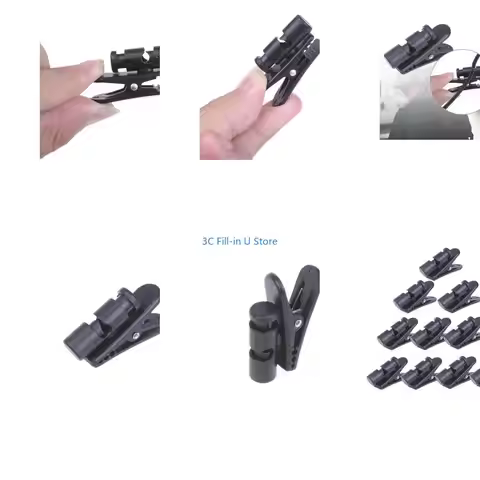 G8TA Easy to Use Headphones Wire Holder Headphones Clip Clamps Holder Mount Wire Lapel Clip Attach a