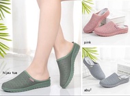 Sepatu Sandal Bustong Wanita Import China Collin brand Rajut flat teplek Korean Style import TX66-H