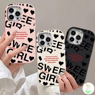 For iPhone 7 8 X 11 12 13 14 15 Creative And Simple Words Frame With Love Metal Chubby Photo Unisex 