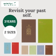 Midori 3-Year Diary with Door Design Journal Planner Handbook ScrapBook