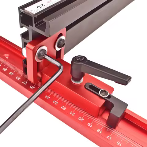 1Pc Woodworking T Track & Aluminum Fence Connector, Woodworking Table DIY Fixing Parts For Router Fe