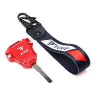 Applicable for motorcycle  VOGE  CU525 DS525X CU625 modified aluminum alloy key shell with keychain 