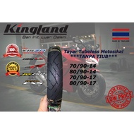 KINGLAND TYRE TIRE TAYAR TUBELESS TYRE TIUBLESS 70/90 80/90 TAYAR TANPA TUBE TIUB MAXXIS CORSA PIREL