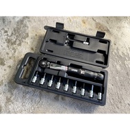 ~~ Cycling Fun~SUPER B Adjustable Torque Wrench Set 4-24Nm TB-88920 1/4 Inch Hexagon 3/4/5/6/8/10mm/