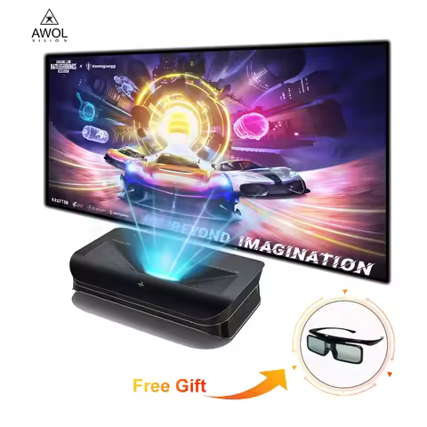 AWOL VISION LTV 3000 3500 Pro 3D Ultra Short Throw 4K Laser TV Projector HDR10 Android 9 Smart Home 