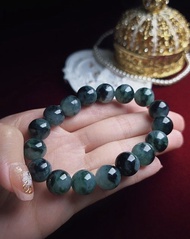 稀有•特色•招財|療癒潑墨冰飄花珠|緬甸A貨翡翠珠串手串手鍊