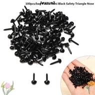 ANXSUN3 100pcs/bag Safety Triangle Noses DIY Doll Animals Mini Black 4.5X5.5MM