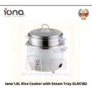 Iona 1.8L Rice Cooker with Steam Tray GLRC182 GLRC 182