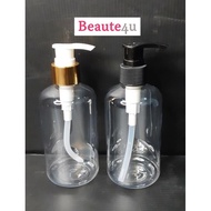 PET Clear Bottle with Lotion Pump 250ml For Cleansing, Sanitizers