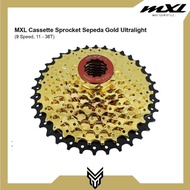 Cassette MXL Gold Ultralight 9 Speed 11-36T Sprocket Cassette Gear Bicycle