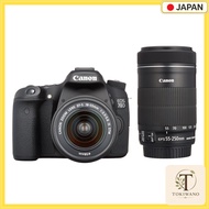 【 Used 】 Canon EOS 70D Digital SLR Camera Double Zoom Kit with EF-S18-55 IS STM and EF-S55-250 IS ST