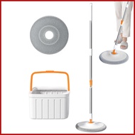 Mop And Bucket Set Mop Bucket Floor Cleaning System With Wringer 2 Compartment Tile Ceiling Mopping 
