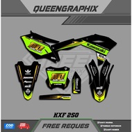 DECAL KX F 250, GTX KX F 250 CAN CUSTOMIZE NAME, NUMBER, SPONSOR, COLOR (7)