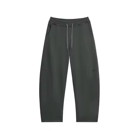Men's Straight Leg Sweatpants Drawstring Casual Joggers For Men In Gray