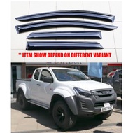 +ISUZU DMAX 13Y - ABOVE ( MEDIUM 4" / BIG 5" ) DOOR VISOR - 2 DOOR