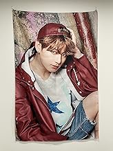 BTS merchandise kpop wall tapestry | BTS merch tapestry for bedroom, home decor, and gift | 13 different BTS group and solo tapestries (Jungkook, V, Jimin, Jin, Suga, RM, J-Hope) (Jungkook)