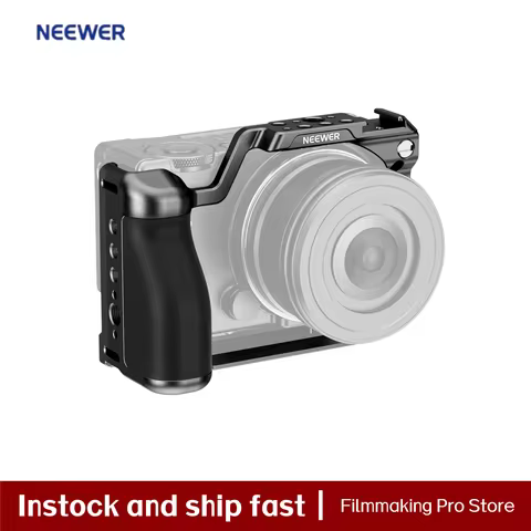 NEEWER Camera Cage for fp/fp L Camera, 1/4" & 3/8" Threads, Arca Quick Release Plate Silicone Grip F
