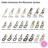 C3S 10/30pcs SC4 SC6 SC10 SC16 SC25 SC35 Copper and silver Lug Ring Wire Connector Cable Lugs Batter