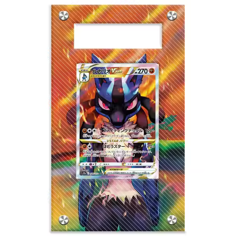 Pokemon Lucario Anime Vstar Card Extended Art Display Case Collection Card Extended Painting Psa Dis