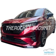 Perodua Alza 2022-2025 FileWar V2 Full Skirt With Spoiler Bodykit Material PP With Paint