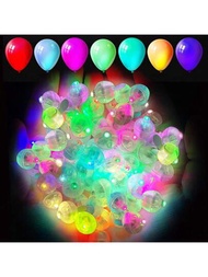 10入組/30入組/50入組氣球燈，閃爍的小圓球LED夜光彩色燈，裝飾道具