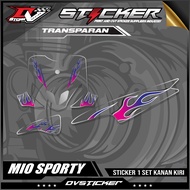 Mio SPORTY TRANSPARENT STRIPING MIO 125 API-STICKER STICKER DESIGN