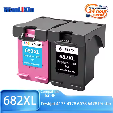 1 Set/2Pcs 682 682XL For HP 682 XL Ink Cartridge Compatible for HP Deskjet 2776 2778 2876 2336 6478 