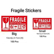 100pcs Fragile Sticker Fragile Label / Fragile  Sticker