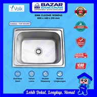 Volk - Kitchen Sink Cleome Ws6045 Ws 6045 Stainless Steel Top Mount