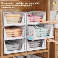 Stackable Wardrobe Storage Box Drawer Storage Box Clothing Suitable forWardrobe Storage