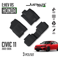 JUSTMATE HONDA พรมปูพื้นรถยนต์ CIVIC FE 2022 - 2026 e:HEV