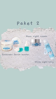 Paket dR Grand skincare pemutih kulit serum night cream day cream lotion