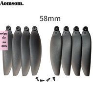 AOMSOM Remote Control Drone Parts, 58mm/66mm Universal Folding Propeller Blades, Plastic Black Quadc