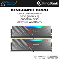 KINGBANK KRRB Dark Soarblade RGB DDR5 UDIMM 6000 MHz - CL36 32GB (16GB*2) - Black
