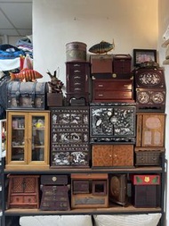 🕋🚦林櫃🚦🕋我的收藏早期嫁妝、飾品櫃、珠寶盒、收納櫃、木櫃、展示櫃、古董櫃